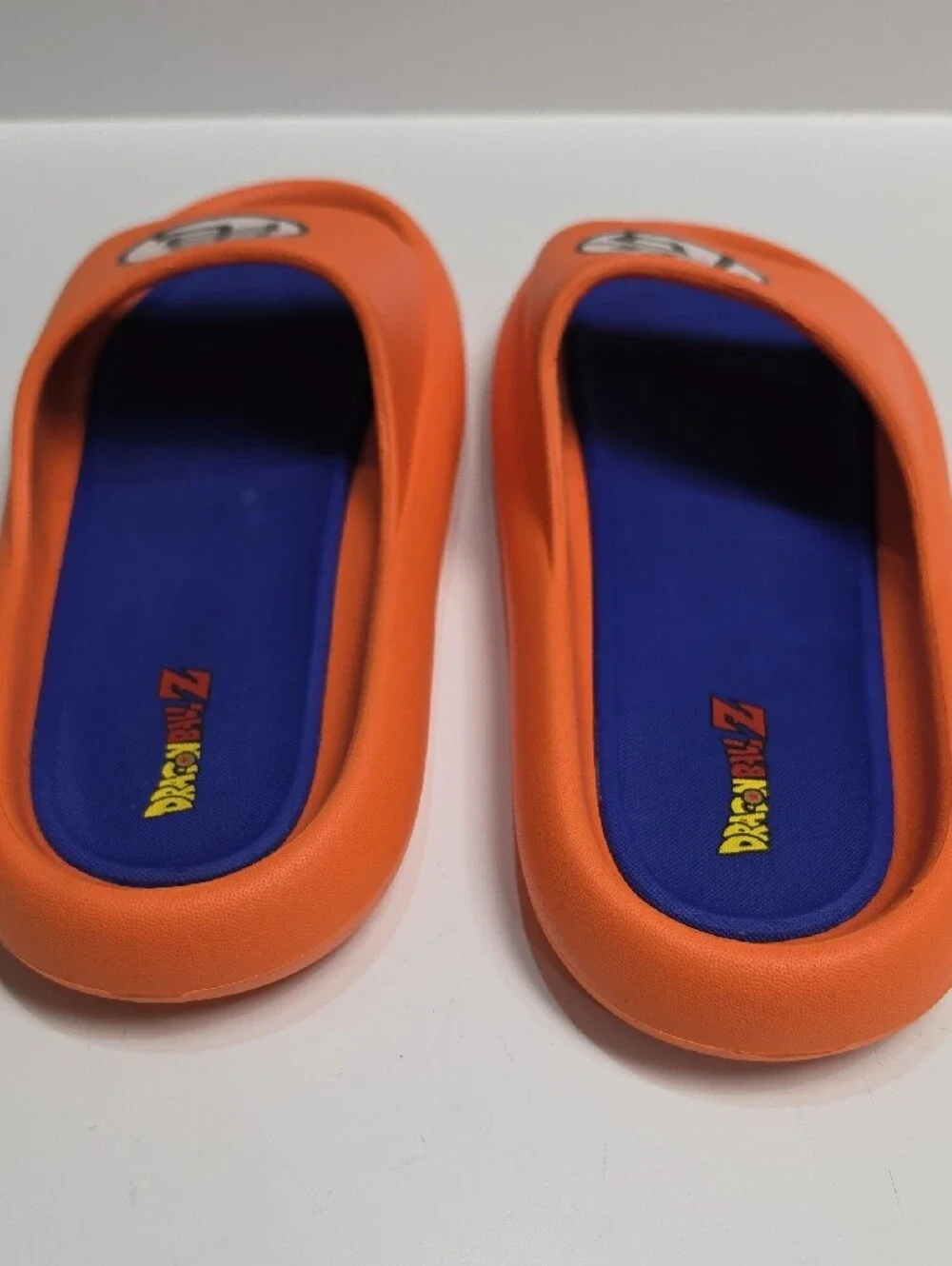 Ground Up Dragon Ball Z Orange & Blue Comfort Slide Sandals - Size 13